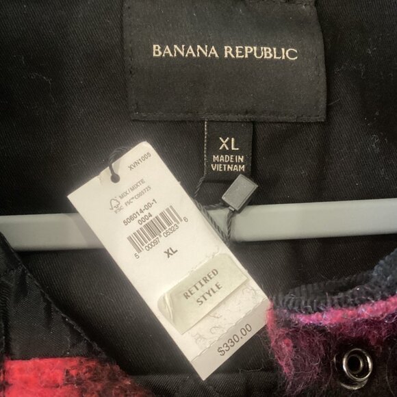 NWT Banana Republic Verbier Shirt Jacket Women's Size XL Buffalo Plaid $330  Ret - Picture 5 of 16